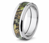 Mossy Oak Obsession Camo Ring - 8mm Tapered 