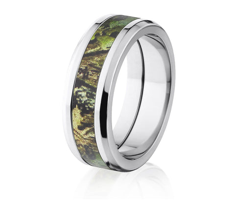 Mossy Oak Obsession Camo Ring - 8mm Tapered