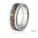 Mossy Oak Ring 8mm Titanium in Brush Finish - Pick Pattern 