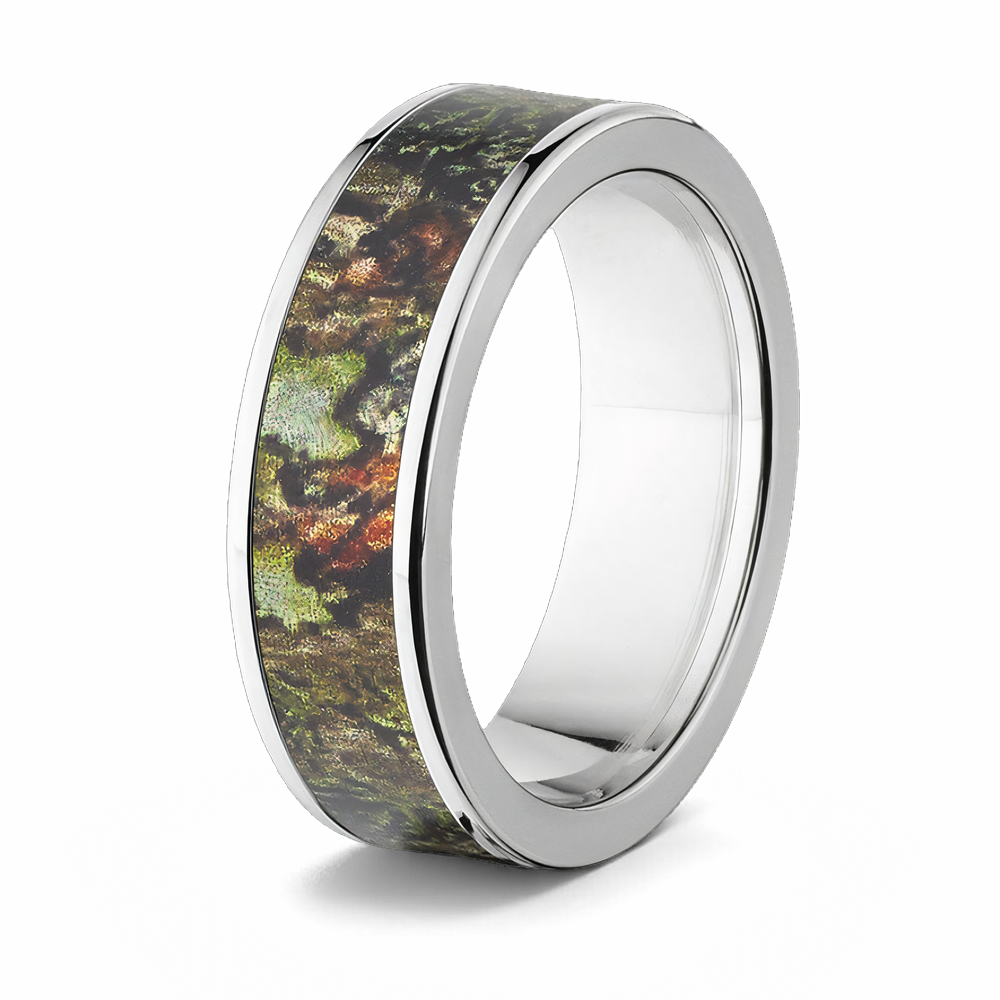 Mossy Oak Obsession Camo Wedding Band - Choose Width 