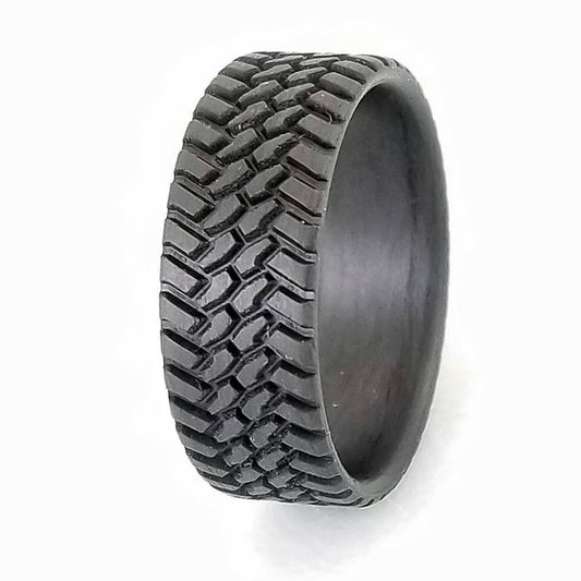 Off Roading Tire Tread Ring in Carbon Fiber - Camo Ever After