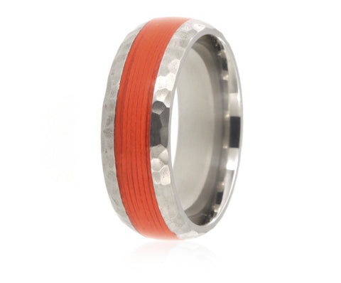Fishing Line Ring - Orange Camo Ever After