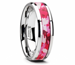 Pink Military Style Camo Ring in Tungsten - Camo Ever After