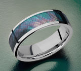 Titanium Black Mother of Pearl Ring 7mm 