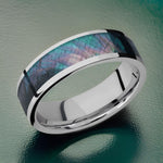Titanium Black Mother of Pearl Ring 7mm 
