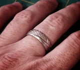 Old Glory Polished Titanium American Flag Ring 