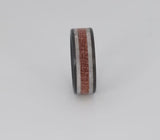 Deer Antler Whiskey Barrel Carbon Fiber Ring