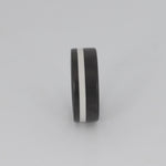 carbon fiber ring with thin white line