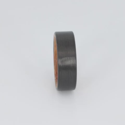 Carbon Fiber Ring with Whiskey Barrel Sleeve Video