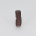 koa wood carbon fiber titanium ring