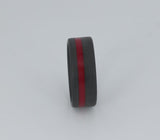 Black ring with thin red line video