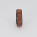 Koa Wood Ring with Carbon Fiber Sleeve Video