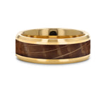 Gold Plated Tungsten Whiskey Barrel Ring 