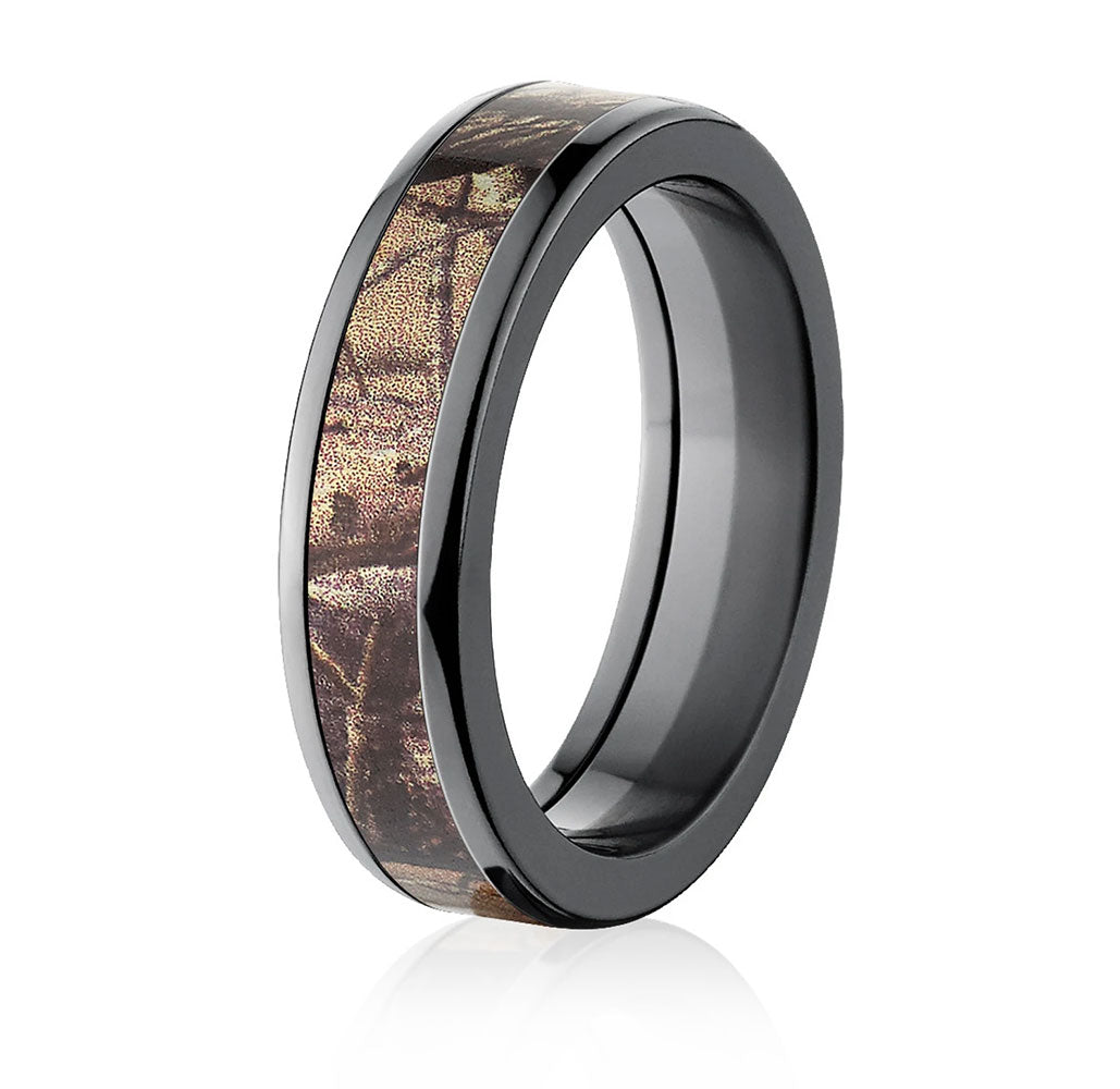 Realtree AP Camo Ring in Black - Pick Width - Camo Ever After