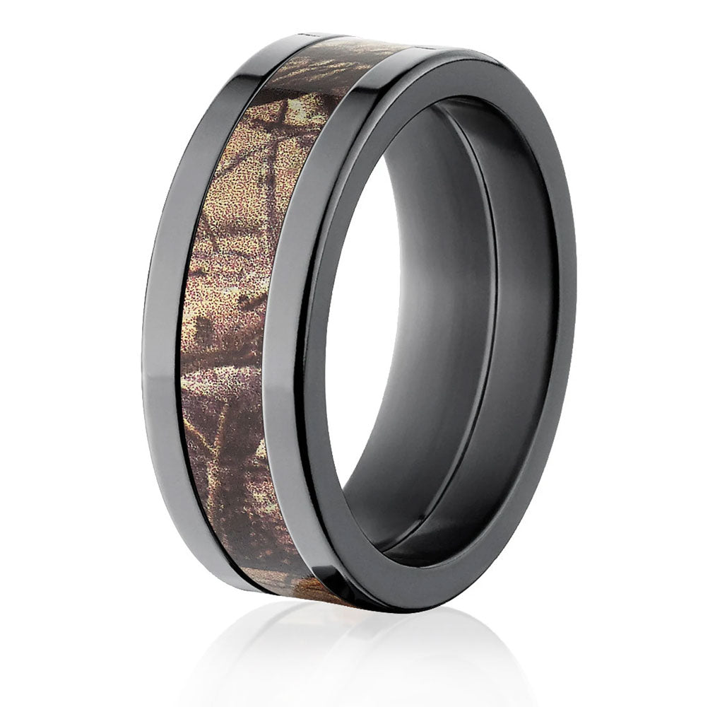 Realtree AP Camo Ring in Black - Pick Width - Camo Ever After