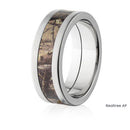 Realtree Wedding Ring 8mm Titanium in Brush Finish - Pick Pattern 