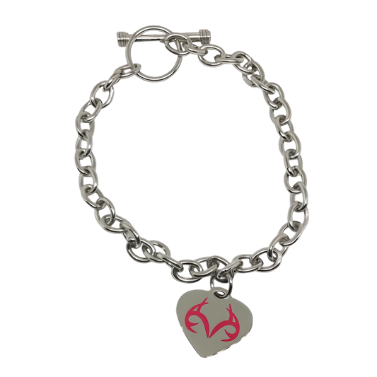 Realtree Bracelet with Logo in Stainless Steel 