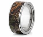 Realtree Ring - 10mm Titanium Pick Pattern 