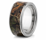 Realtree Ring - 10mm Titanium Pick Pattern 