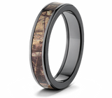 Realtree AP Camo Ring in Black - Pick Width 