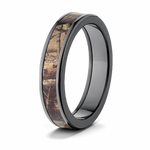 Realtree AP Camo Ring in Black - Pick Width 