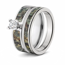 Realtree Timber Camo Ring Bridal Set for Her 