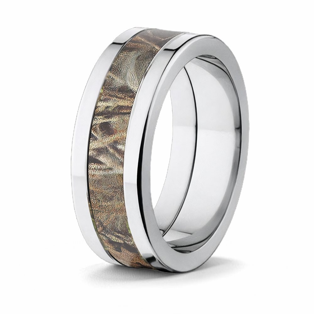 Realtree Max 4 Camo Ring - Titanium 8mm 
