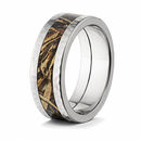 Hammered Edges Realtree Camo Ring - 8mm 