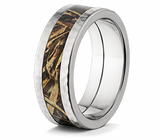 Hammered Edges Realtree Camo Ring - 8mm 