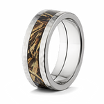 Hammered Edges Realtree Camo Ring - 8mm 