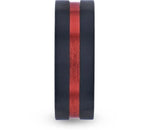 ring with red stripe