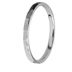 Titanium Ring with Rock Finish - 2mm 