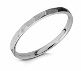 Titanium Ring with Rock Finish - 2mm 