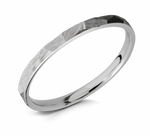 Titanium Ring with Rock Finish - 2mm 
