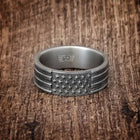 Patriotic Ring - American Flag Titanium 