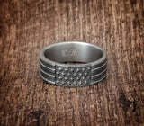 Patriotic Ring - American Flag Titanium 
