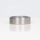 Fordite Ring with Titanium Exterior 