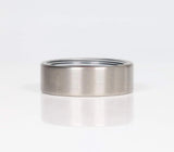 Fordite Ring with Titanium Exterior 