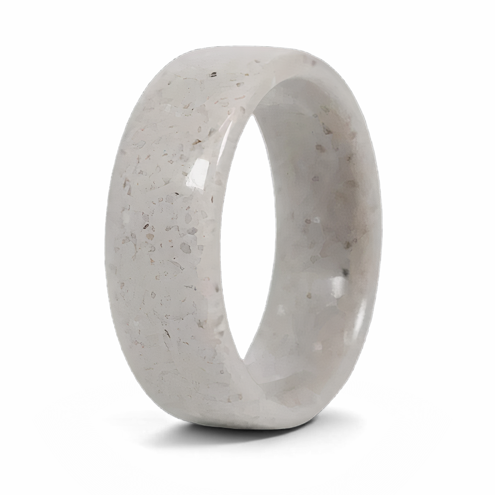 White concrete ring