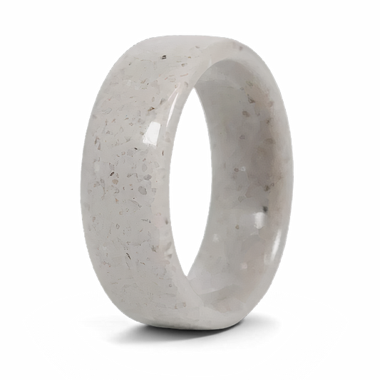White concrete ring
