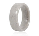 White Concrete Wedding Ring - Camo Ever After