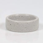 White Concrete Wedding Ring - Camo Ever After