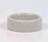 White Concrete Wedding Ring - Camo Ever After