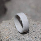 White Concrete Wedding Ring - Camo Ever After