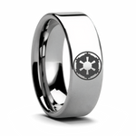 Sith Imperial Emblem Ring - Tungsten 