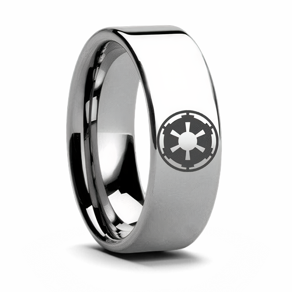 Sith Imperial Emblem Ring - Tungsten 