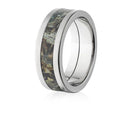 Realtree Wedding Ring 8mm Titanium in Brush Finish - Pick Pattern - Camo Ever After