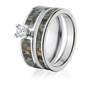 Realtree Timber Camo Ring Bridal Set for Her - Camo Ever After