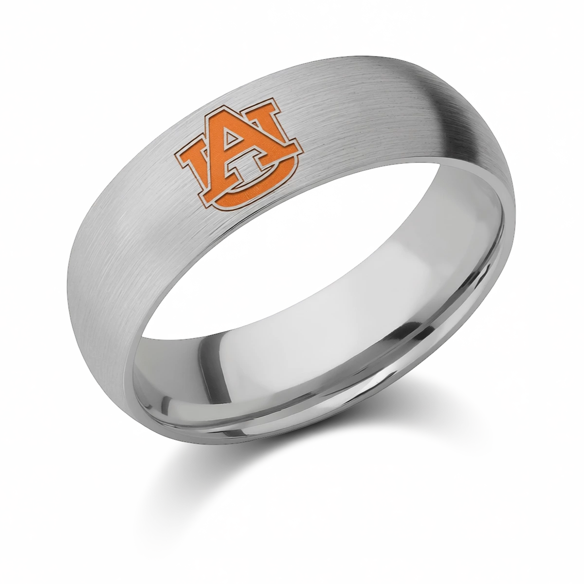 Auburn Ring – Collegiate Band in Titanium or Black Zirconium