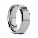 Titanium Ring with Beveled Edges 